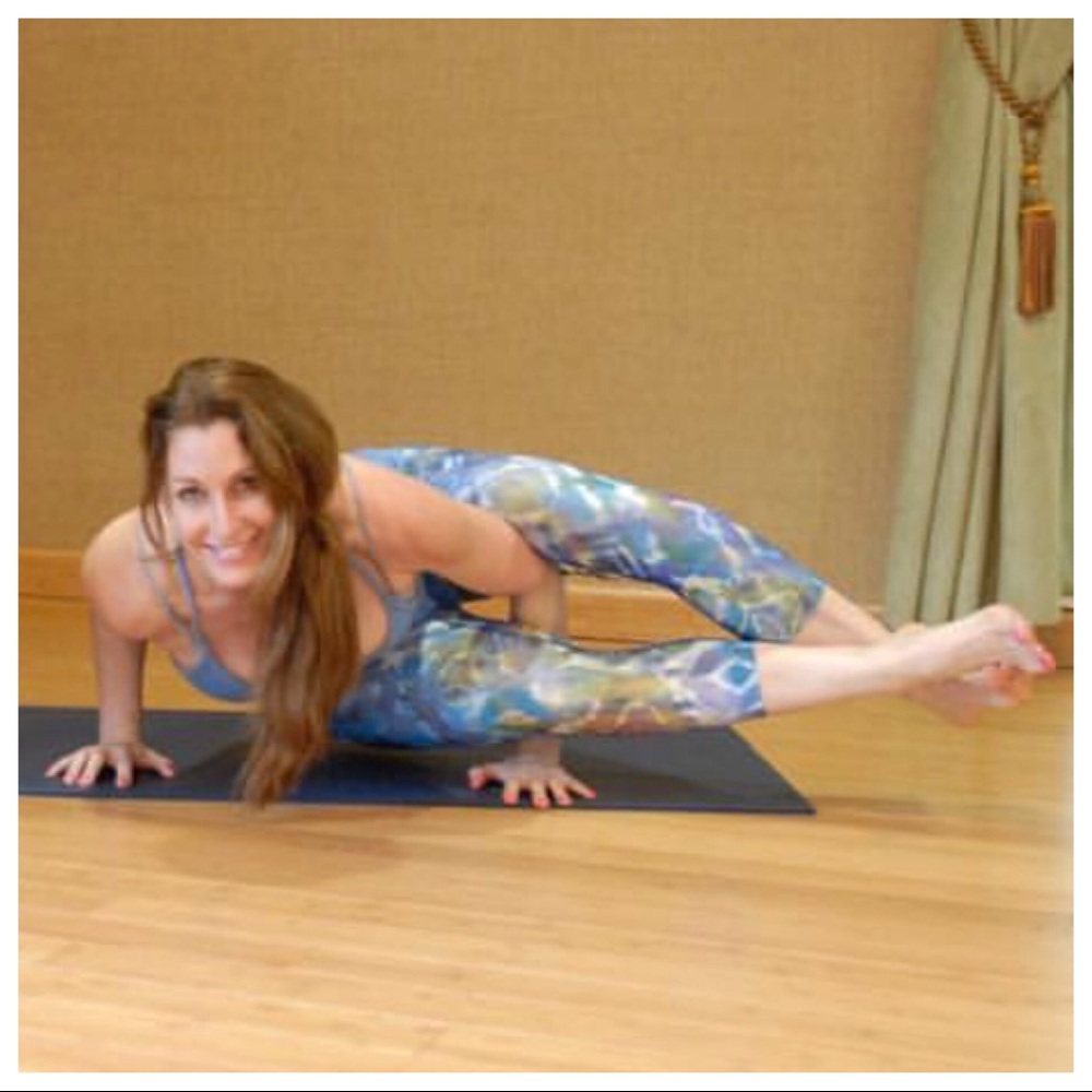 Yoga leggings in colorful pattern